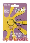 Bitchy Butterfly Nipple Rings - Fluttering Pink (Scala - ToyJoy)