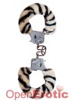 Furry Fun Cuffs - Zebra Plush (Scala - ToyJoy)