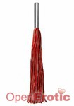 Whip Leather Metal Long Red (Shots Toys - Ouch!)