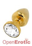 Buttplug Gold 24 C 30mm with Crystal (Diogol)