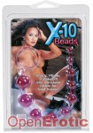 X-10 Beads - lila (California Exotic Novelties)