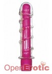 Neon Glass Vibrator - Natural Swirl - Pink (Pipedream)