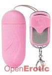 10-Speed Remote Vibrating Ribbed Egg - Pink (Shots Toys)