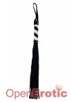 Whip Leather Black with White Stripe (Shots Toys - Ouch!)