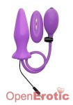 Inflatable Vibrating Silicone Plug - Purple (Shots Toys - Ouch!)