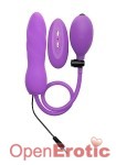 Inflatable Vibrating Silicone Twist - Purple (Shots Toys - Ouch!)