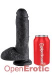 8 Inch Cock - with Balls - Black (Pipedream - King Cock)