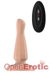 Buttplug - Rubber Vibrating - 5 Inch - Model 3 - Flesh (Bottom Line)