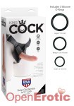 Strap On Harness with Cock - 6 Inch - White (Pipedream - King Cock)