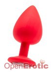 Extra Large Diamont Butt Plug - Red (Shots Toys - Ouch!)