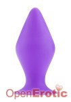 Butt Plug with Suction Cup - Large - Purple (Shots Toys)