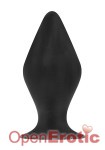 Butt Plug with Suction Cup - Large - Black (Shots Toys)