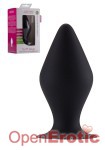 Butt Plug with Suction Cup - Medium - Black (Shots Toys)