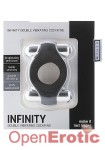 Infinity - Double Vibrating Cockring - Black (Shots Toys - Mjuze)