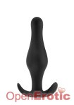 Butt Plug with Handle - Medium - Black (Shots Toys)