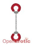 Furry Ankle Cuffs - Red (Shots Toys)