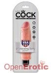6 Inch Vibrating Stiffy - Skin (Pipedream - King Cock)
