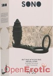 No. 55 - Butt Plug with Cock Ring and Ball-Strap - Black (SONO)