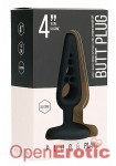 Butt Plug - Hollow 3 - 4 Inch - Black (Shots Toys - Plug and Play)