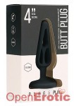 Butt Plug - Hollow 2 - 4 Inch - Black (Shots Toys - Plug and Play)