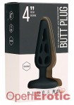 Butt Plug - Hollow 1 - 4 Inch - Black (Shots Toys - Plug and Play)