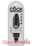 6 Inch Vibrating Stiffy - Black (Pipedream - King Cock)