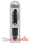 10 Inch Vibrating Stiffy - Black (Pipedream - King Cock)