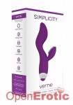 Verne - G-Spot and Clitoral Vibrator - Purple (Shots Toys - Simplicity)