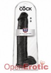 15 Inch Cock - with Balls - Black (Pipedream - King Cock)