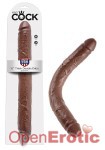 16 Inch Thick Double - Brown (Pipedream - King Cock)