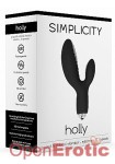 Holly - G-Spot and Clitoral Vibrator - Black (Shots Toys - Simplicity)