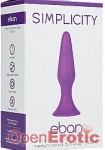 Eban - Medium Conical Butt-Plug - Purple (Shots Toys - Simplicity)