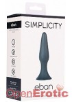 Eban - Medium Conical Butt-Plug - Black (Shots Toys - Simplicity)
