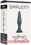Nathan - Small Conical Butt-Plug - Black (Shots Toys - Simplicity)