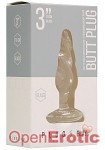 Butt Plug - Rounded - 3 Inch - Glass (Shots Toys - Plug and Play)
