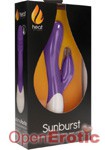Sunburst - Rechargeable Heating G-Spot Rabbit Vibrator - Purple (Shots Toys - Heat)