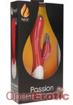 Passion - Rechargeable Heating G-Spot Rabbitt Vibrator - Red (Shots Toys - Heat)