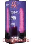 8 Inch Thin Realistic Dildo Vibe - Pink (Shots Toys - GC)