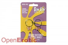 Bitchy Butterfly Nipple Rings - Fluttering Pink 