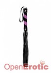 Whip PVC Black with Purple Sripes A (Shots Toys)