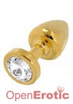 Buttplug Gold 24 C 25mm with Crystal (Diogol)