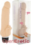 Silicone Classic Stim Vibrator - Nude (Seven Creations)