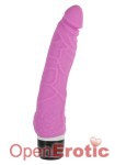 Silicone Classic Slim Vibrator - Pink (Seven Creations)