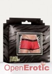 Mini Pouch Short Red - Extra Large (Male Power - Herringbone)