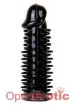 Realistic Spiky - Penis Extension - Black (Shots Toys)