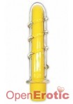 Neon Glass Vibrator - Twirl - Yellow (Pipedream)