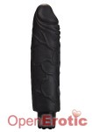 Realistic Skin Vibrator Normal Size - Black (Shots Toys)