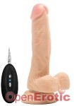 Vibrating Realistic Cock - 7 Zoll - Skin (RealRock)