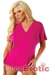 Tee Shirt Pink - Large (Bamboo Magic)