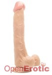 Realistic Cock - 10 Zoll - with Scrotum - Skin (RealRock)